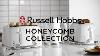 Russell Hobbs Honeycomb Kettle And Toaster With Microwave & Canisters White